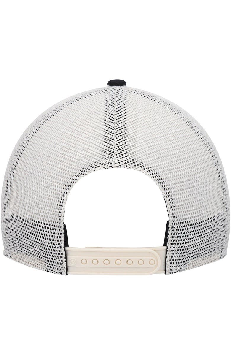 '47 Men's '47 Black/White Iowa Hawkeyes Interlude MVP Trucker Snapback Hat, Alternate, color, 