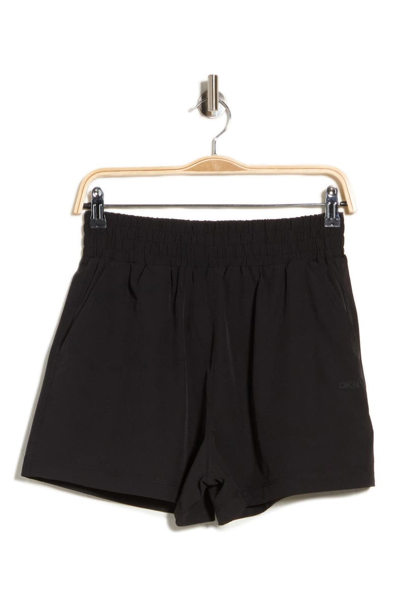 Hudson High Waist Performance Shorts, Alternate, color, BLACK