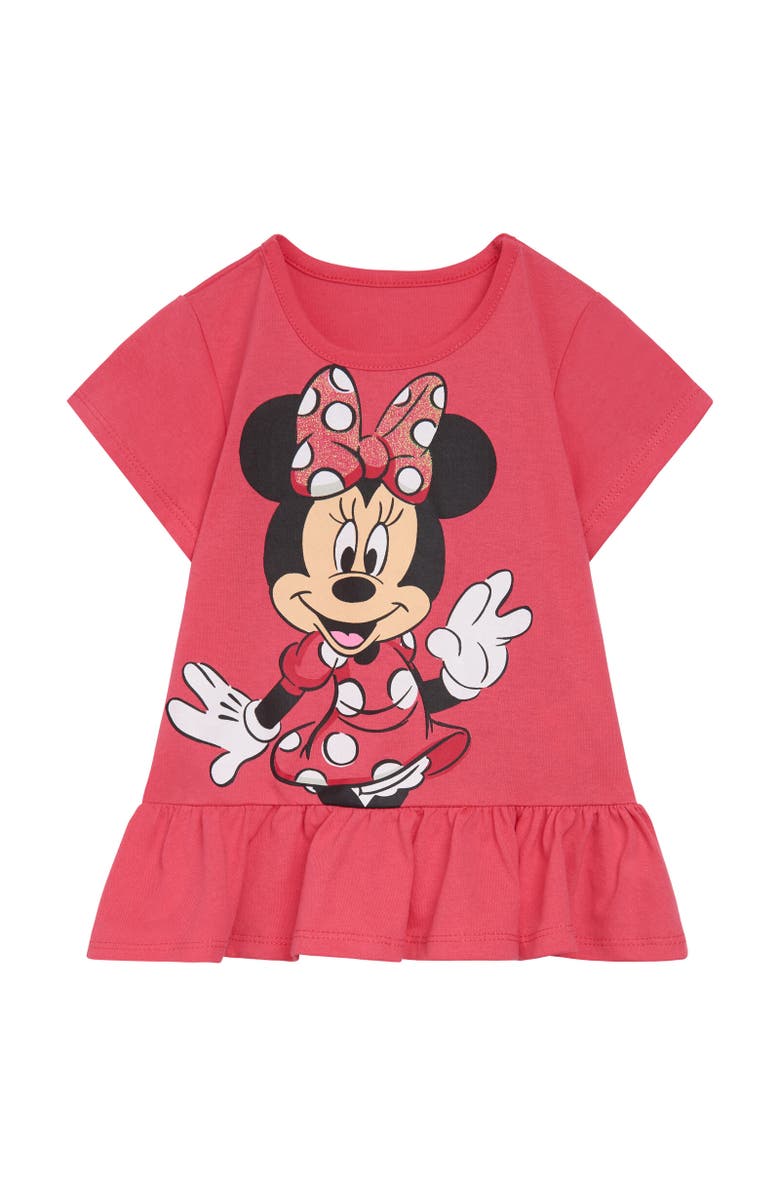 Disney T-Shirt & Leggings Set, Alternate, color, Cherry Red / Pink