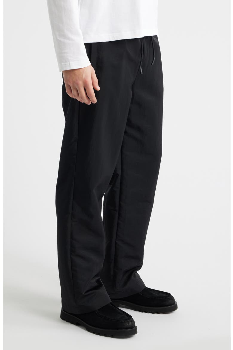 Wide Leg Track Pants, Alternate, color, BLACK