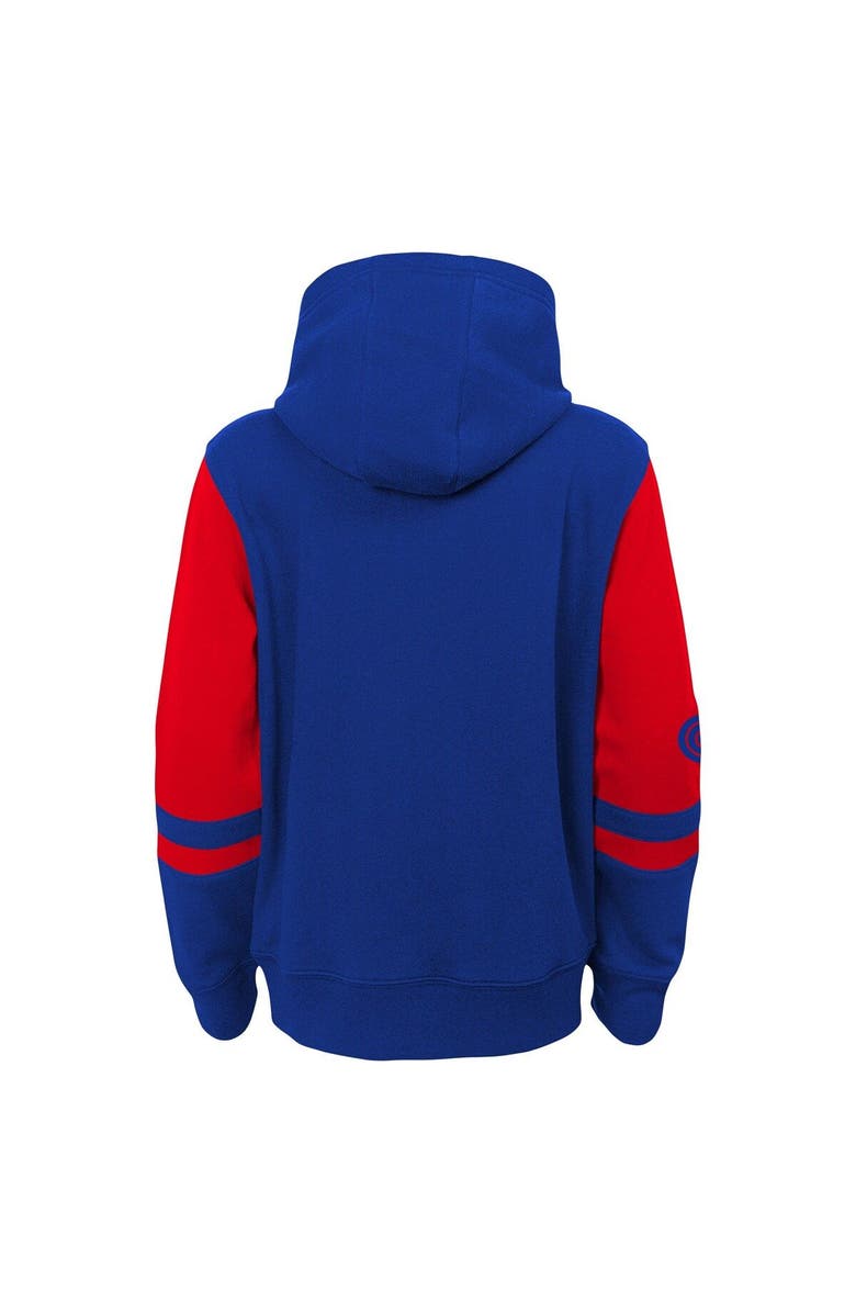 Outerstuff Toddler Royal Chicago Cubs Fleece Hoodie Full-Zip Jacket, Alternate, color, 