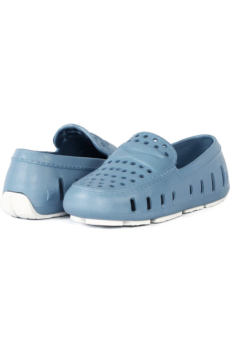 FLOAFERS Kids' Prodigy Driver Loafer, Alternate, color, Spring Lake/ Bright White