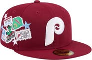 New Era Men's New Era  Burgundy Philadelphia Phillies City Patch 59FIFTY Fitted Hat