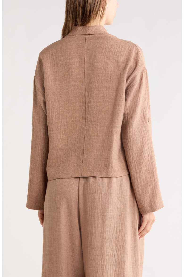 Textured Drape Jacket, Alternate, color, HEATHER MUSHROOM
