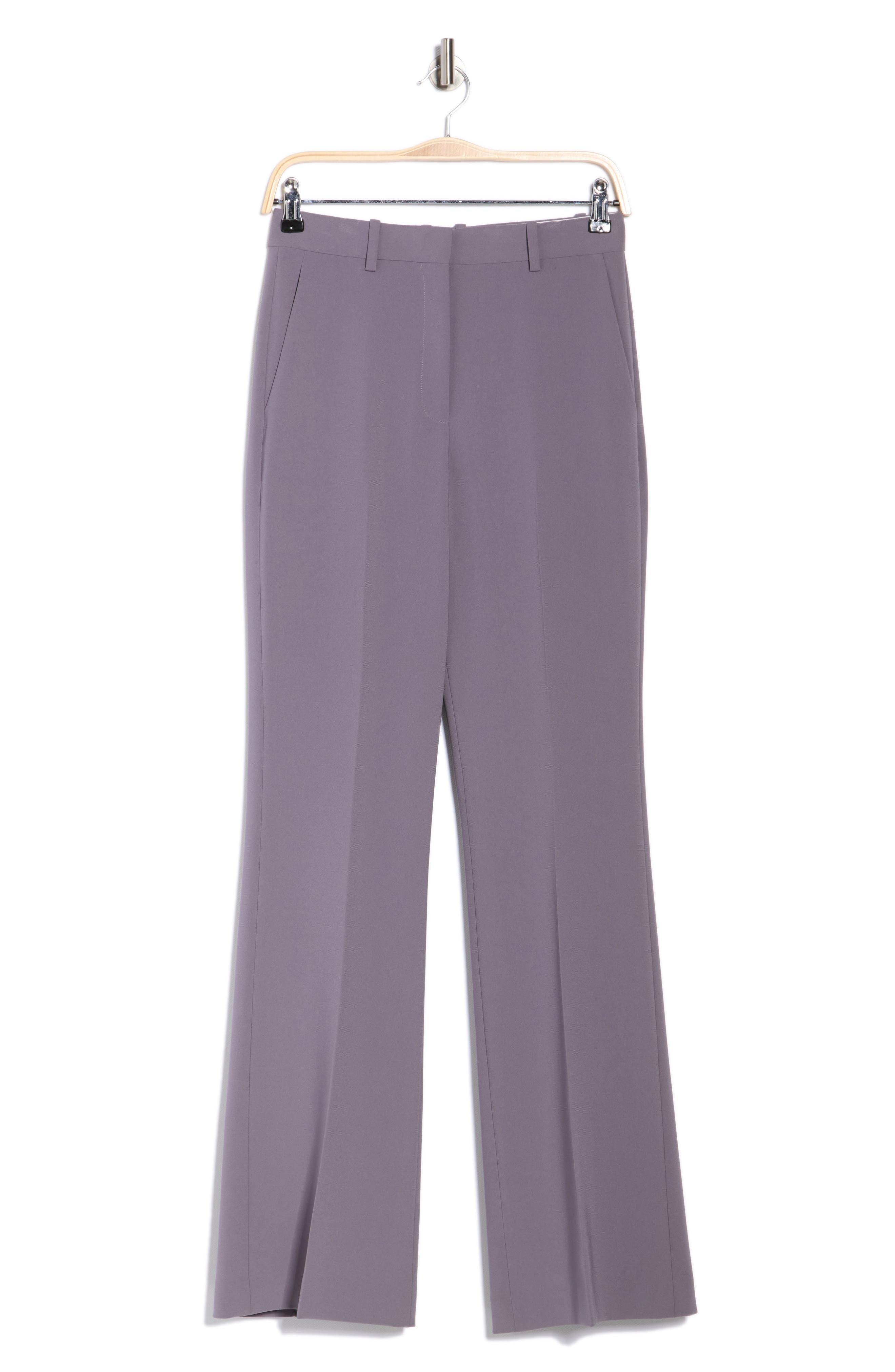 Theory Demitira High Waist Flare Leg Pants