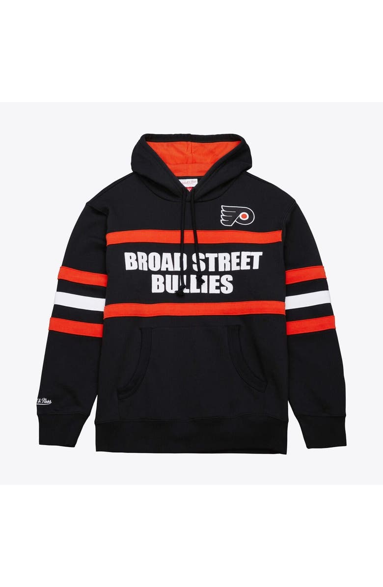 Mitchell & Ness Men's Mitchell & Ness Black Philadelphia Flyers Head Coach Slogan Pullover Hoodie, Main, color, Black
