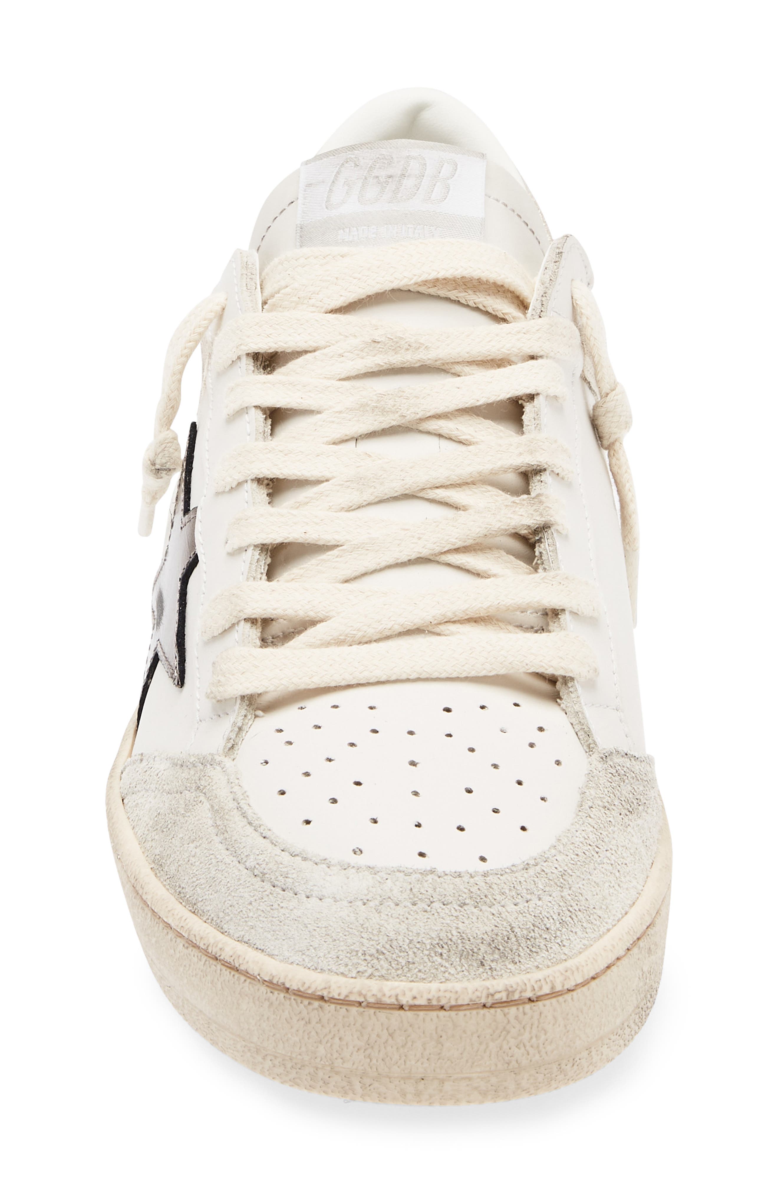 Golden Goose Ball Star Sneaker, Alternate, color, Latte/ Grey/ Gun Metal