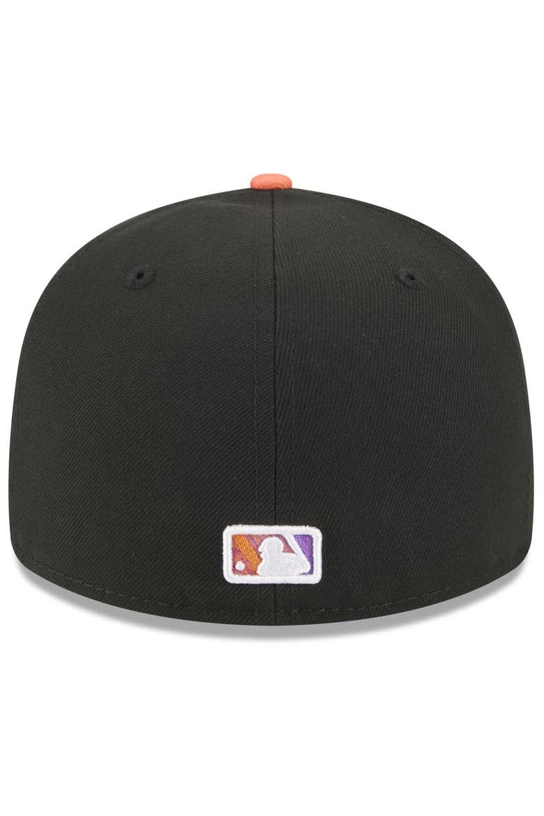 Men's New Era  Black/Orange San Francisco Giants 2025 City Connect Low Profile 59FIFTY Fitted Hat, Alternate, color, Black