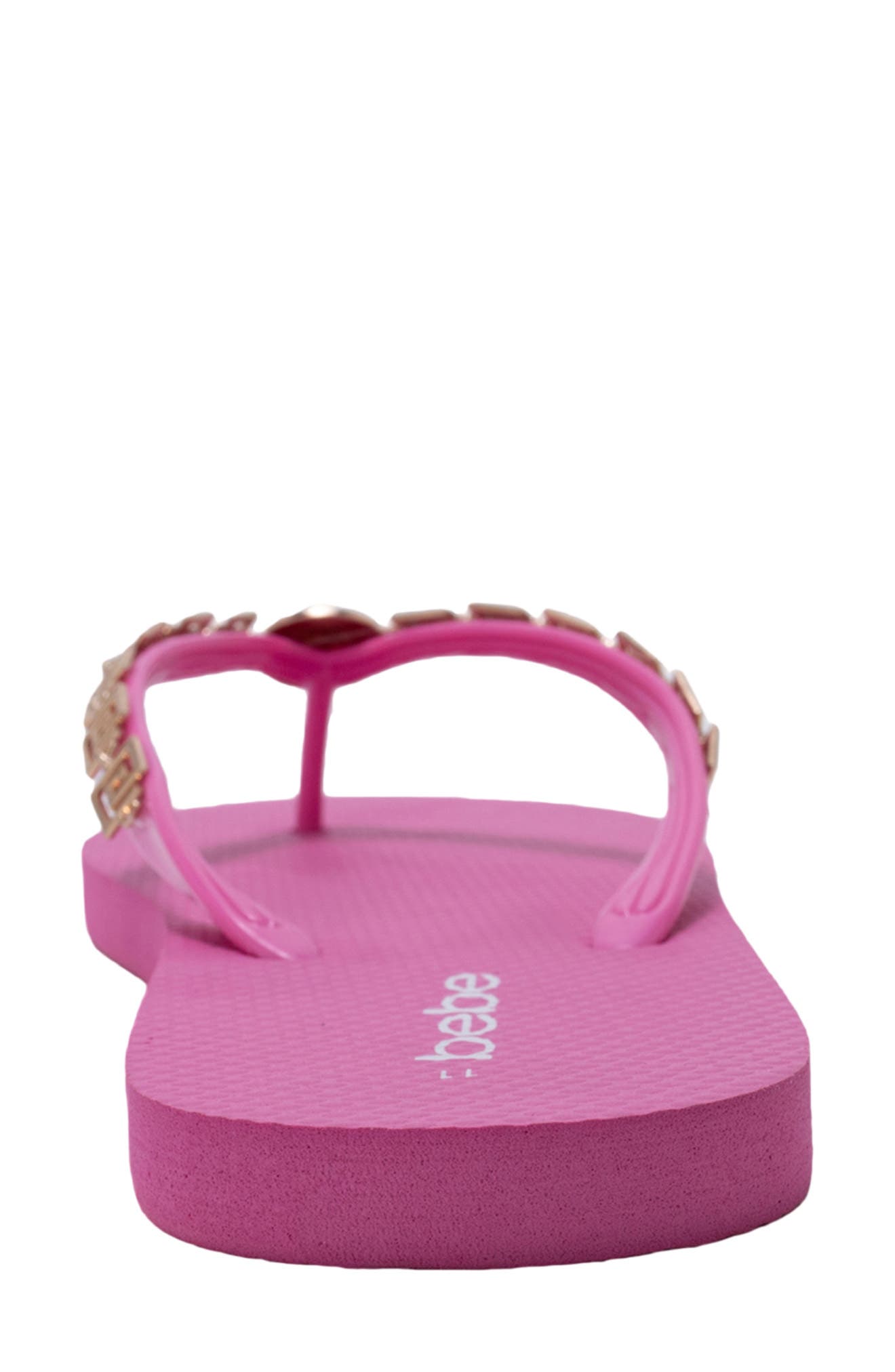 Lion Charm Thong Flip Flop, Alternate, color, FUCHSIA