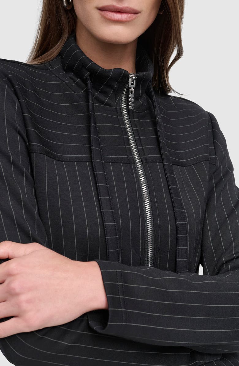DKNY Mixed Pinstripe Jacket, Alternate, color, 