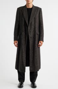 TOM FORD Sequined Light Bouclé Double Breasted Topcoat