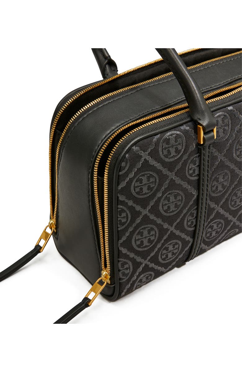 Tory Burch T Monogram Small Marshmallow Leather Satchel, Alternate, color,