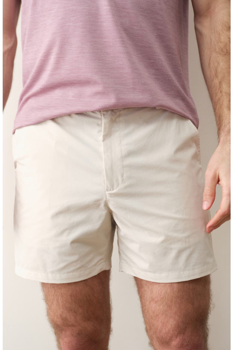 High Five 5-Inch Flat Front Chino Shorts, Alternate, color, STONE