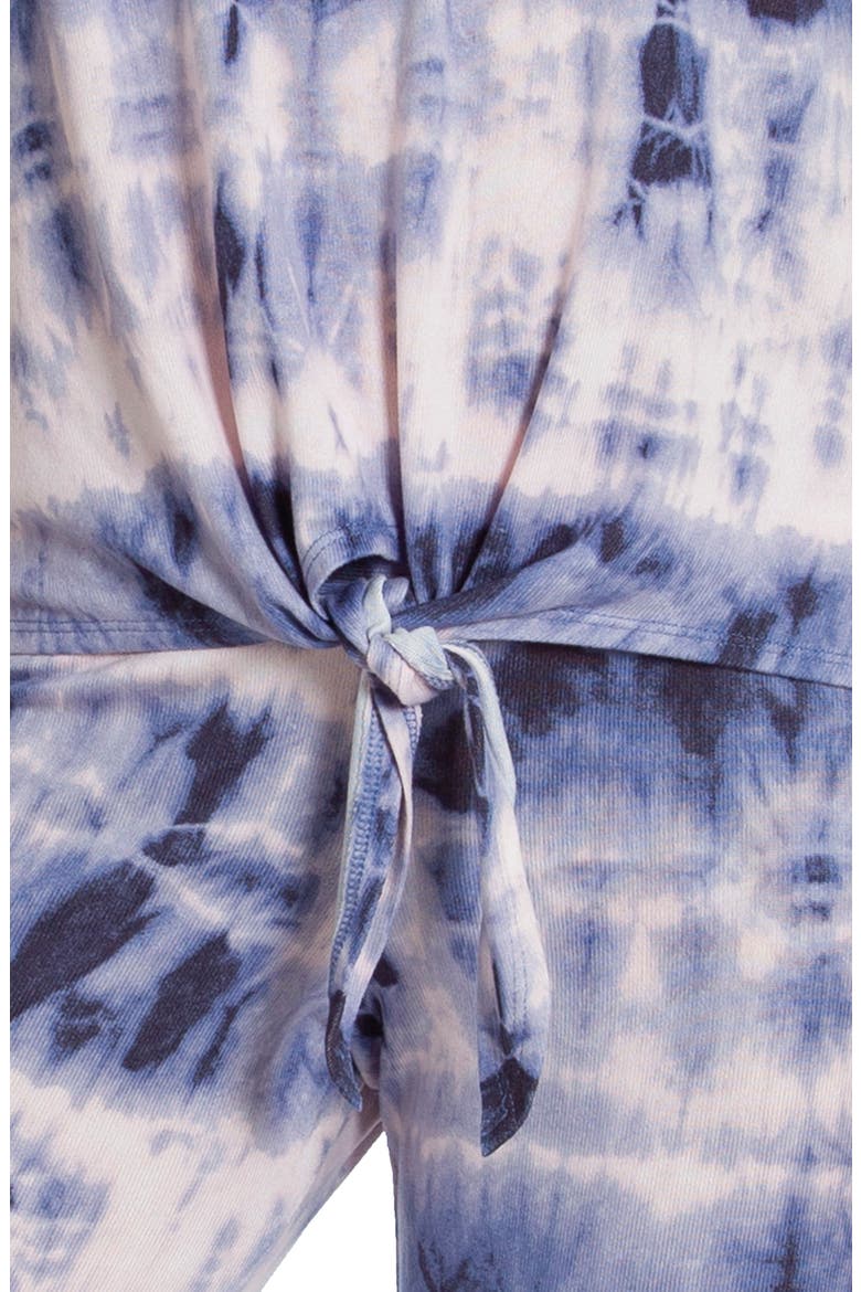 Tie Dye Pajamas, Alternate, color, BLUE