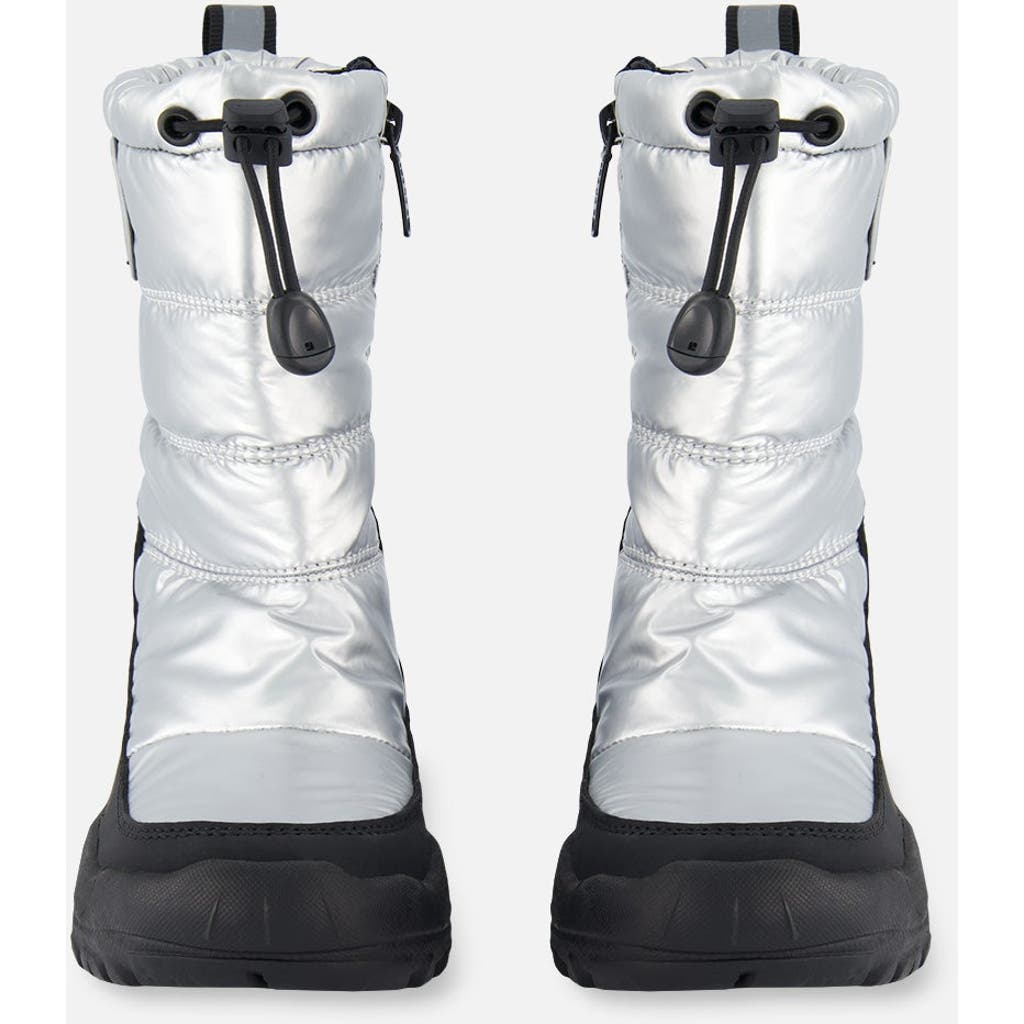 Deux Par Deux Winter Boots In Silver