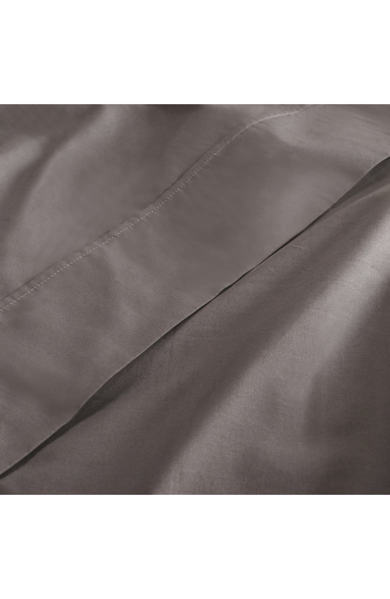 Superior Solid 300 Thread Count Percale Sheet Set, Alternate, color, Grey