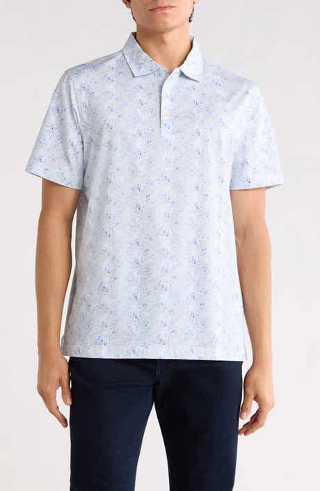 Bugatchi Print Cotton Knit Polo