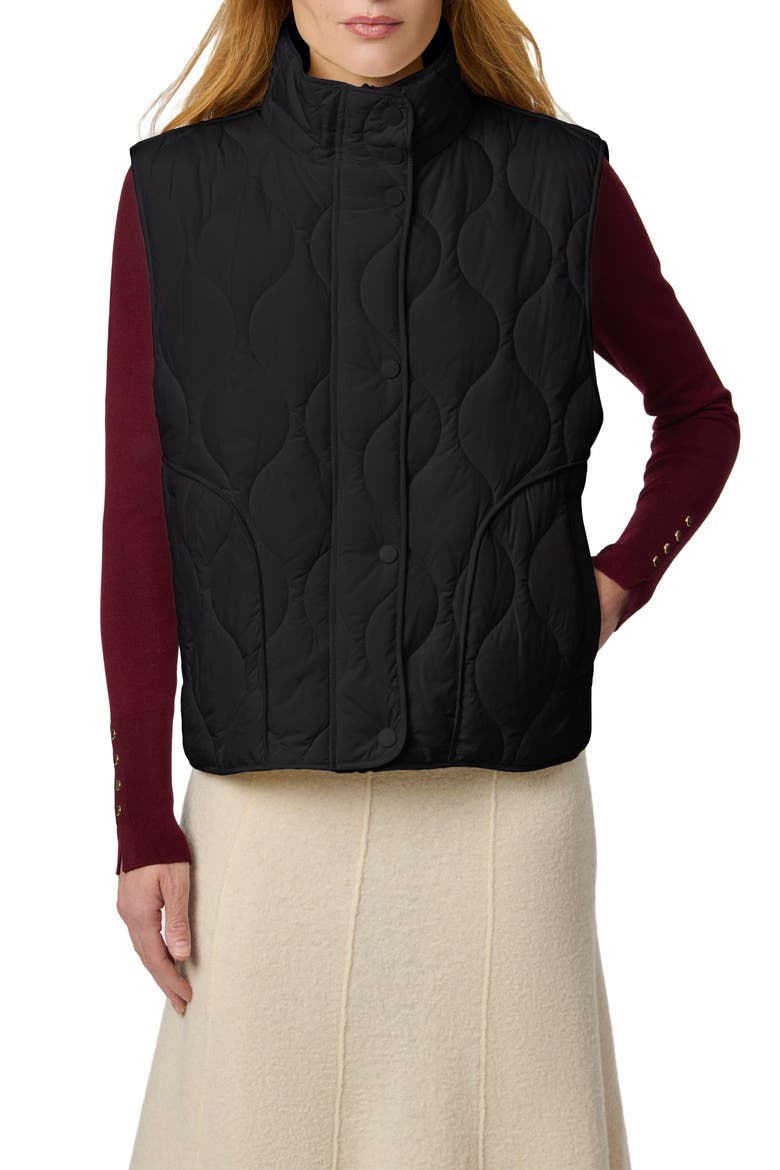 Beekman Quilted Puffer Vest, Main, color, BLACK