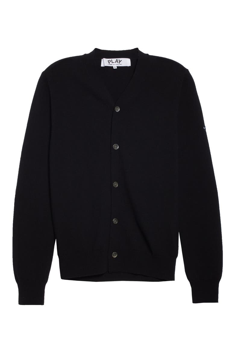 Wool Cardigan, Alternate, color, BLACK