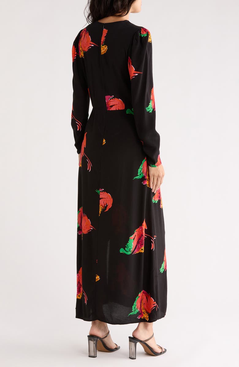 Desigual Floral Long Sleeve Dress, Alternate, color, 
