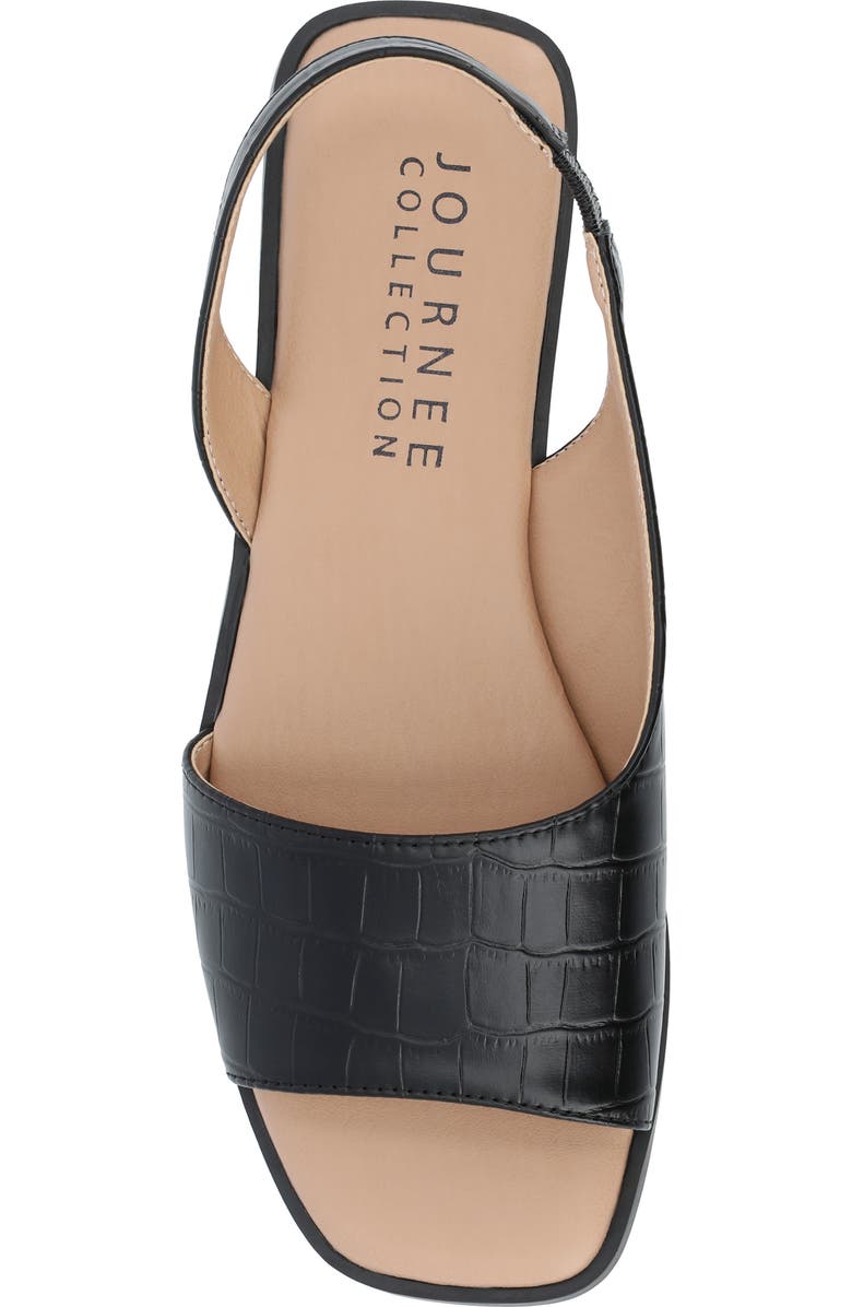 Journee Collection Brinsley Slingback Sandal, Alternate, color, Black