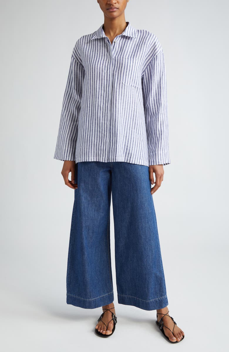 Max Mara Zendaya Wide Leg Jeans, Alternate, color,