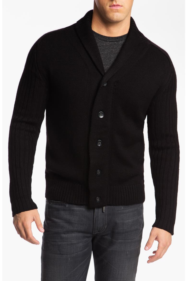 Shawl Collar Cardigan, Main, color, BLACK