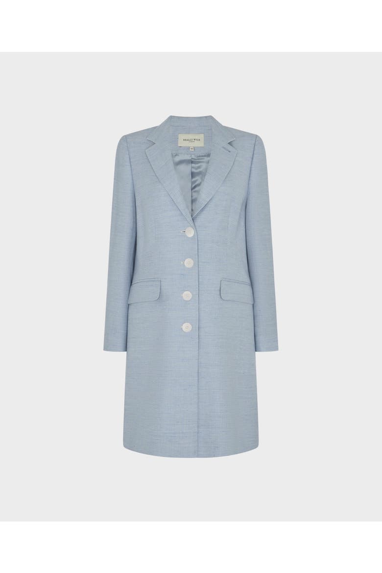 Aston Coat, Main, color, Blue and Cream Check