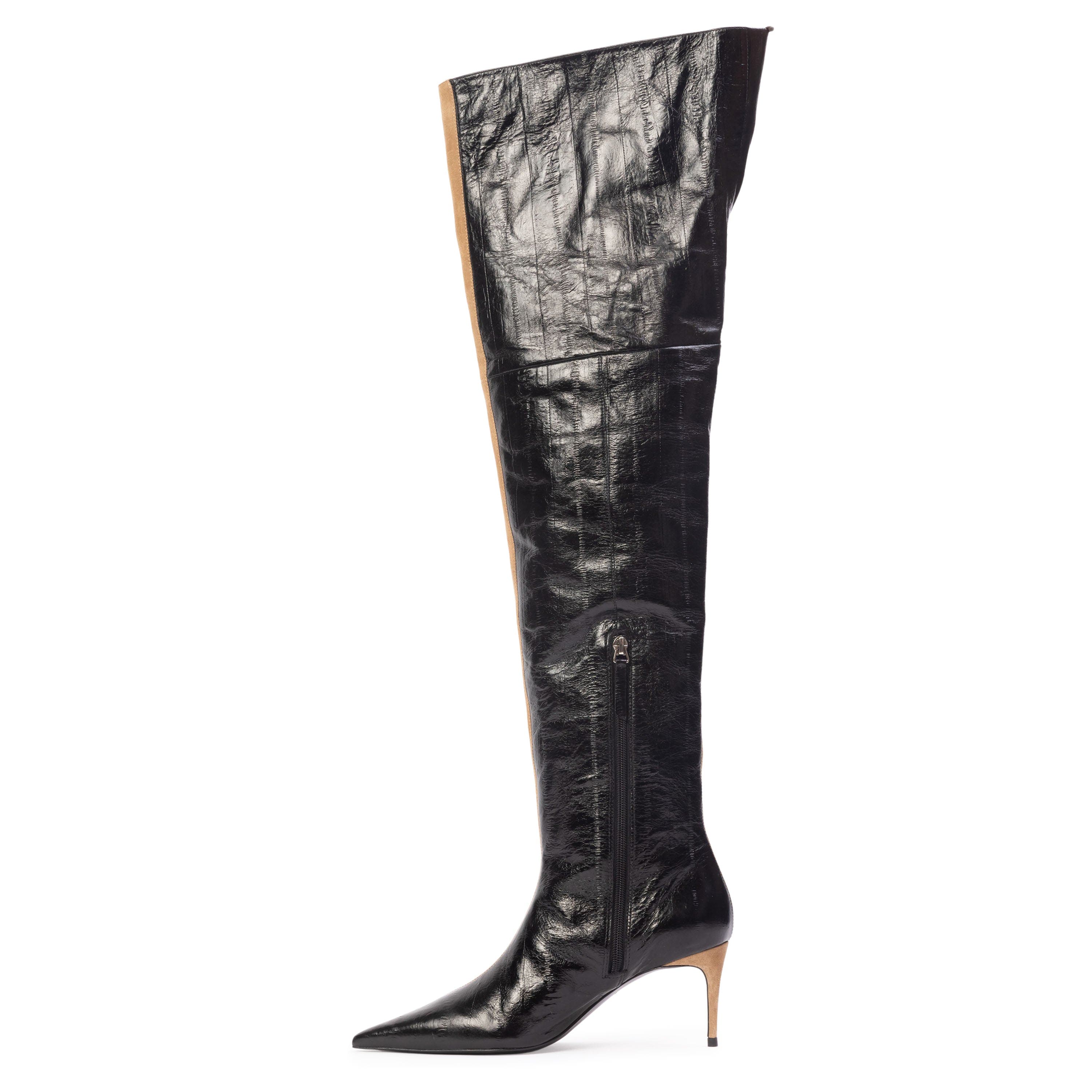Oblik 70 Boot, Alternate, color, Latte Suede / Eel Leather