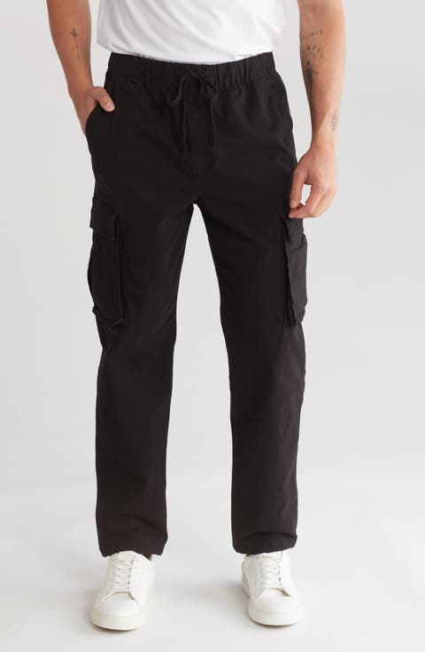 Stretch Cotton Pull-On Cargo Pants