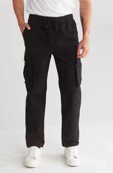 DENIM AND FLOWER Stretch Cotton Pull-On Cargo Pants