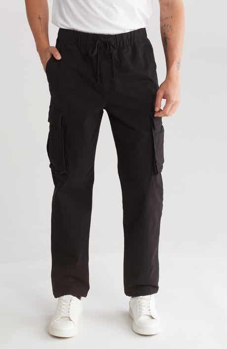 DENIM AND FLOWER Stretch Cotton Pull-On Cargo Pants