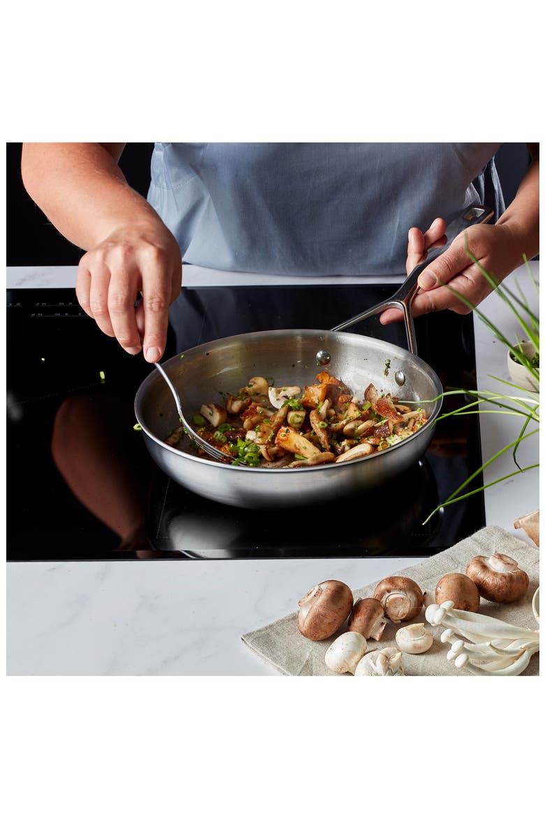 Essential 5-Ply 8-Inch Stainless Steel Frying Pan, Alternate, color, STAINLESS STEEL