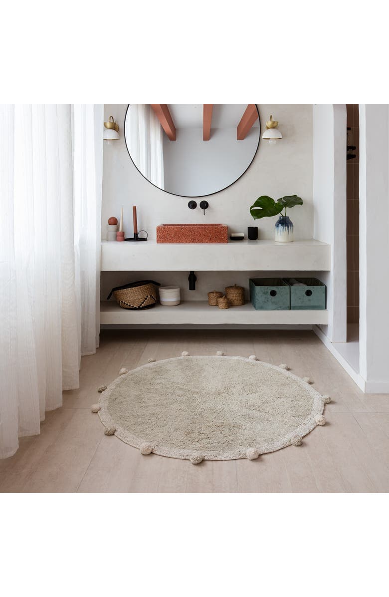 Lorena Canals Washable Rug Bubbly, Alternate, color, Olive, Natural