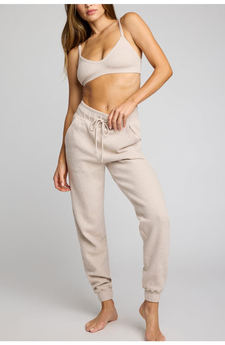 Negative Underwear Waffle Knit Jogger, Main, color, Sand