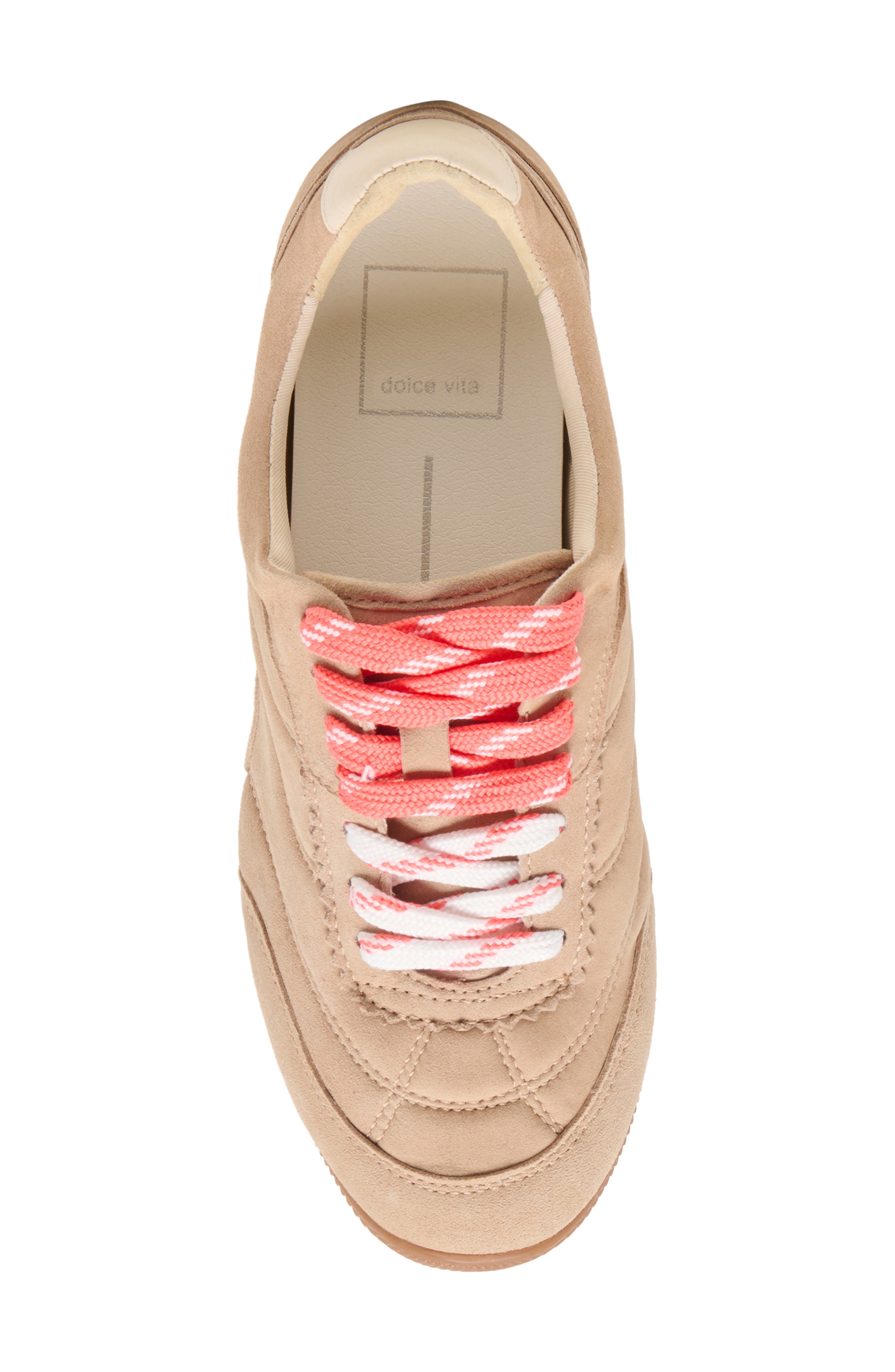 Dolce Vita Laini Sneaker, Alternate, color, Camel Suede