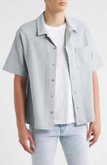FRAME Relaxed Jacquard Camp Shirt