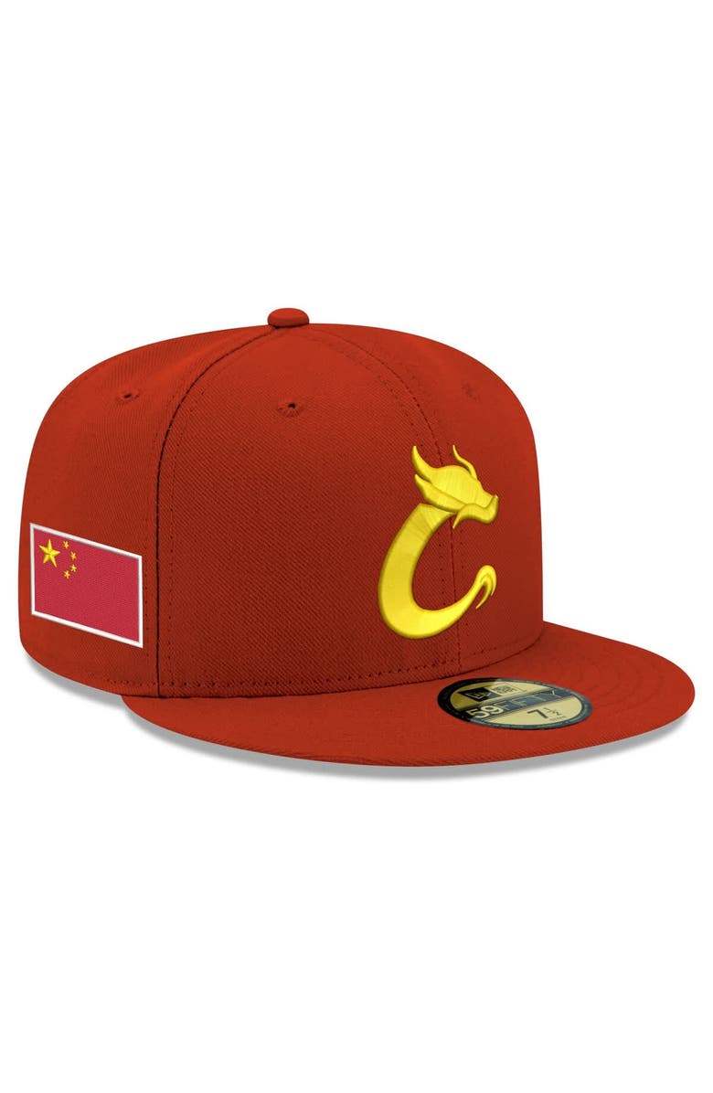 New Era Men's New Era  Red China Baseball 2026 World Baseball Classic 59FIFTY Fitted Hat, Alternate, color, 
