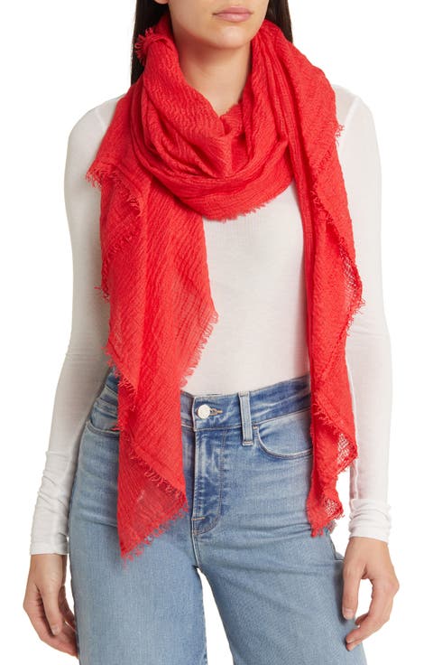 Crinkle Fringe Scarf