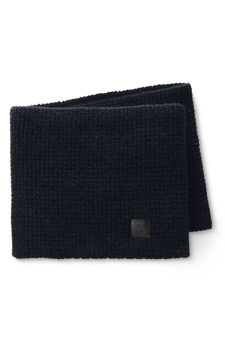 Canada Goose Waffle Stitch Wool Infinity Scarf, Alternate, color, 