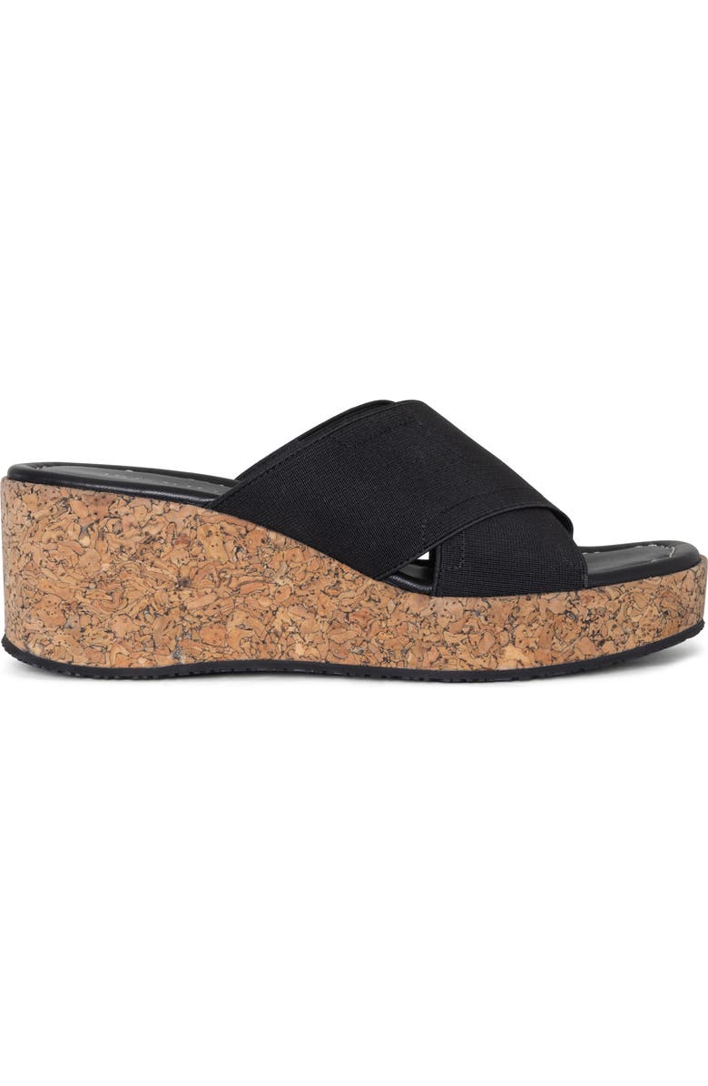 Donald Pliner Platform Wedge Sandal, Alternate, color, Black