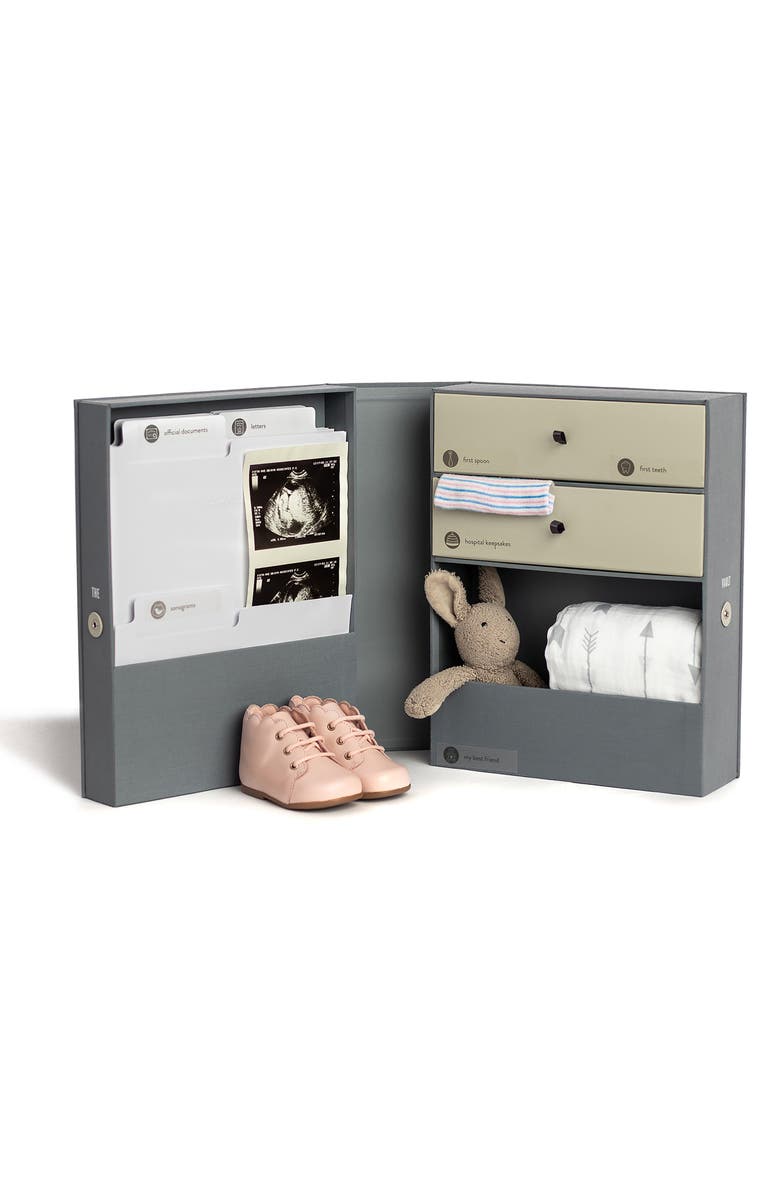 Savor Vault Baby Keepsake Box, Alternate, color, Slate