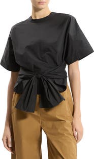 Theory Front Tie Boxy Top
