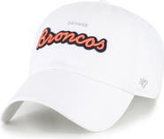 '47 Women's '47 White Denver Broncos Trendy Script Clean Up Adjustable Hat
