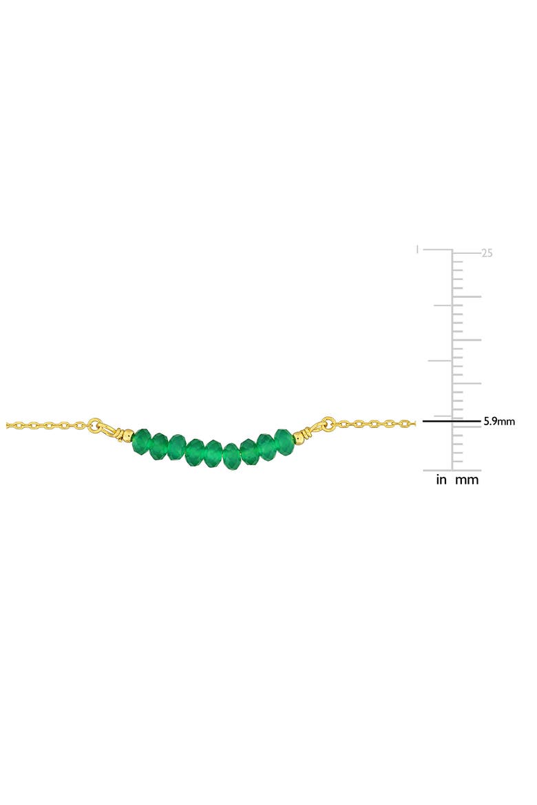 Green Onyx Beaded Necklace & Bracelet Set, Alternate, color, GREEN