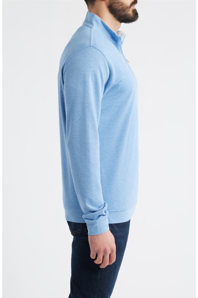 Comfort Interlock Quarter Zip Pullover, Alternate, color, BLUEBIRD