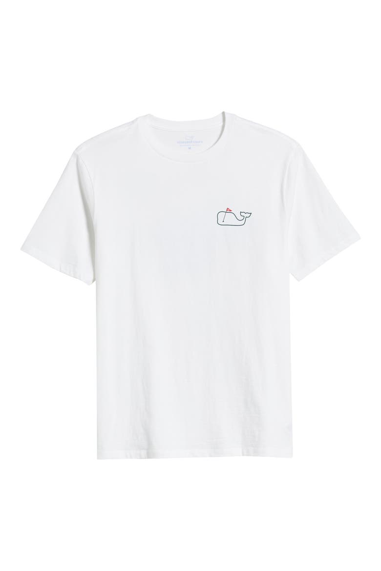 Golf Flag Cotton Graphic T-Shirt, Alternate, color, WHITE CAP