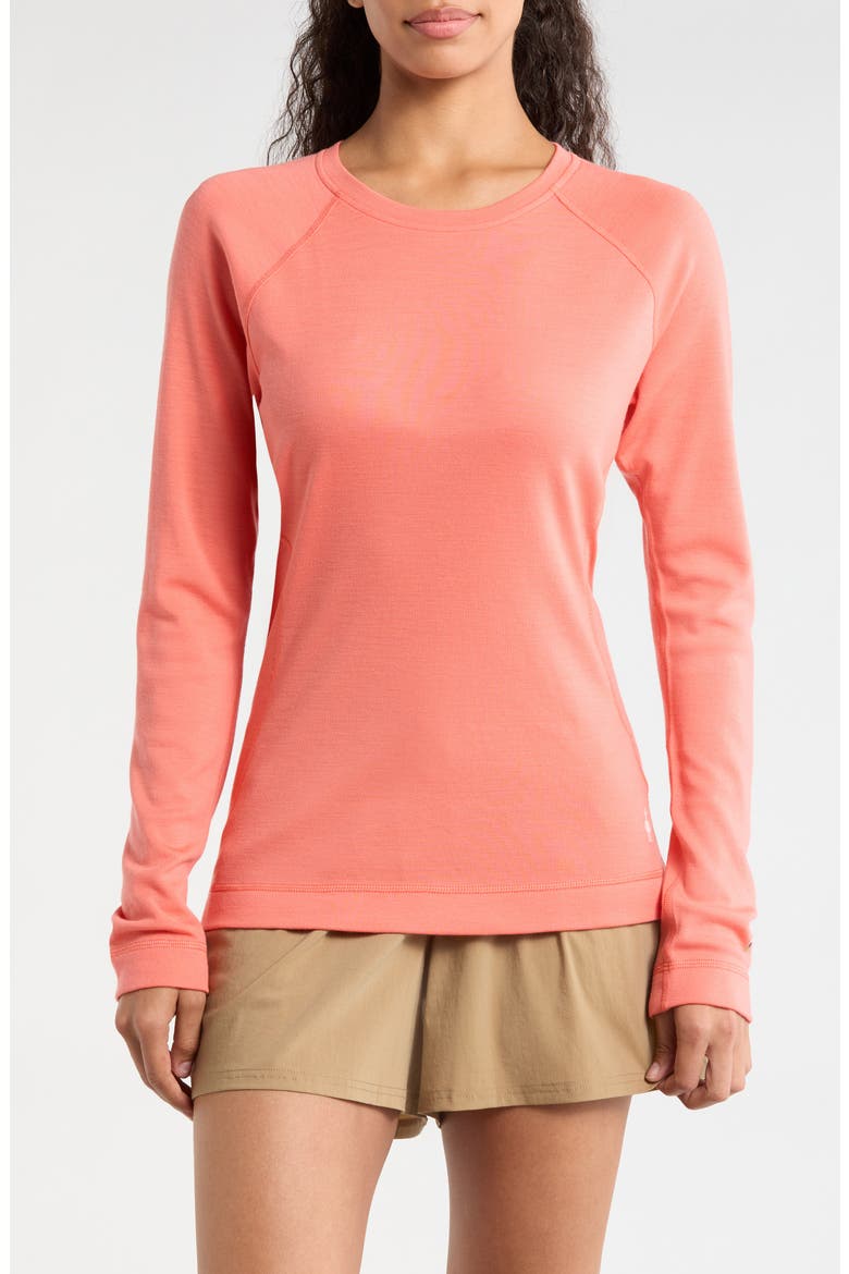 Classic Thermal Merino Base Layer Long Sleeve Top, Main, color, CORAL REEF