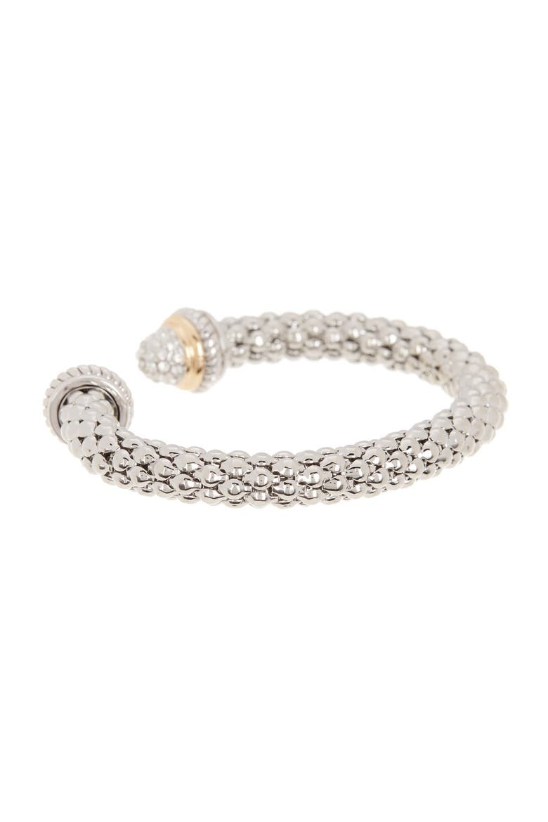 CZ Mesh Cuff Bangle, Alternate, color, WHITE