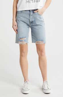 PTCL Distressed Denim Bermuda Shorts